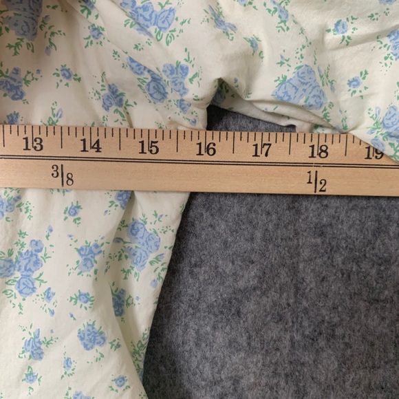 Mable Women Size Medium Floral Print Puff Sleeves Cottagecore Mini Dress - Picture 2 of 9